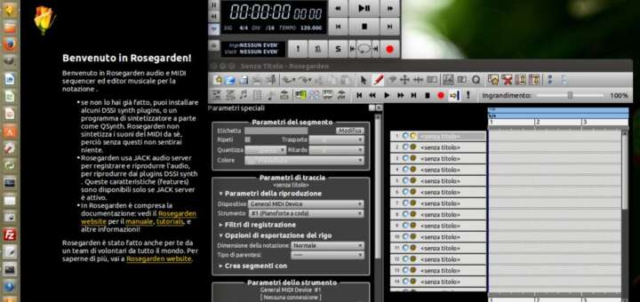 Rosegarden-orchestra-nel-pc per tutte le distribuzioni Linux