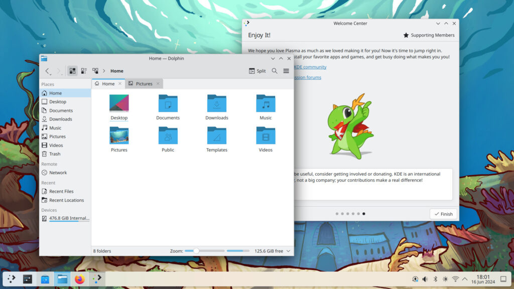 Rilasciato ufficialmente l’ambiente desktop KDE Plasma 6.1