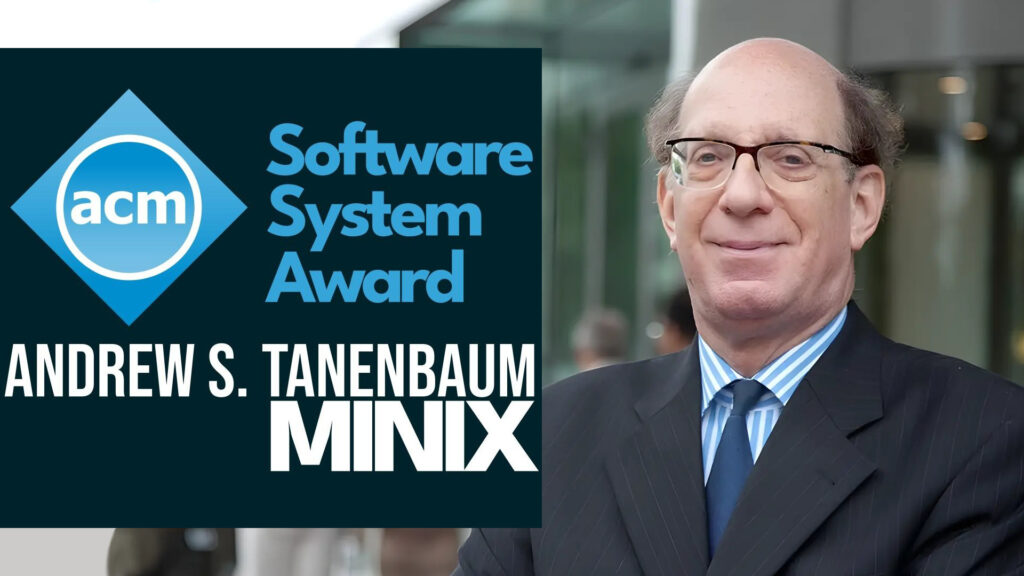 Andrew Tanenbaum riceve l’ACM Technical Award per la sua creatura MINIX, che fu il punto di partenza per Linux