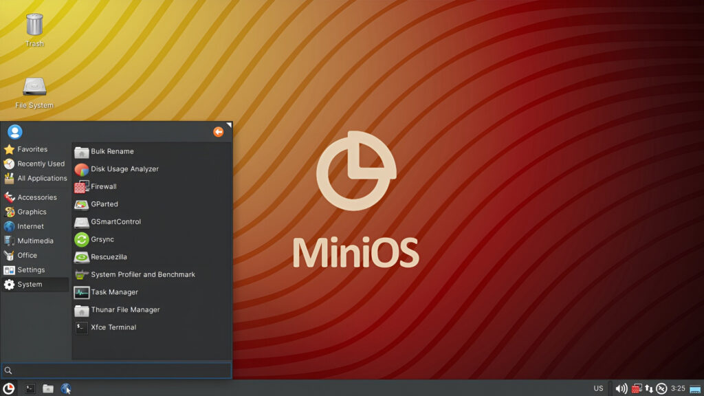 Rilasciata MiniOS 3.3.4