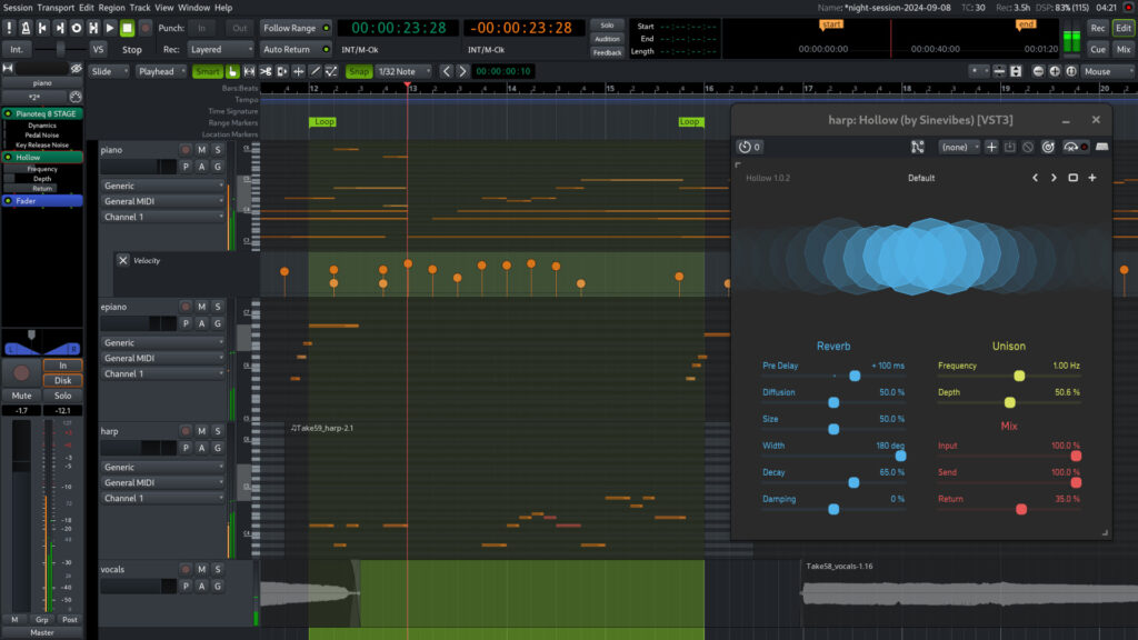 Rilasciata la Digital Audio Workstation Ardour 8.8