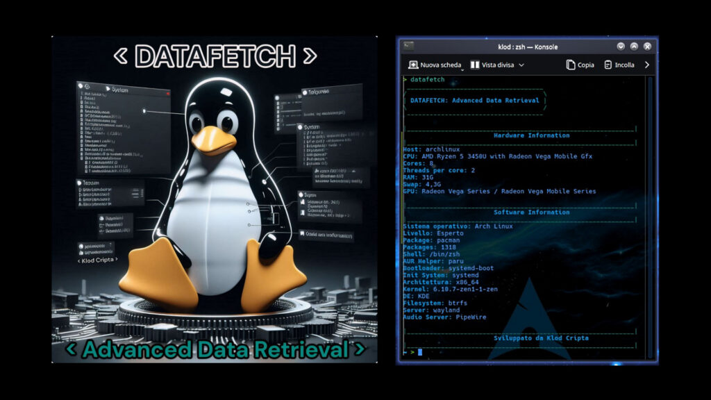 DATAFETCH: Strumento Avanzato per la Rilevazione Dettagliata di Hardware e Software su Sistemi GNU/Linux