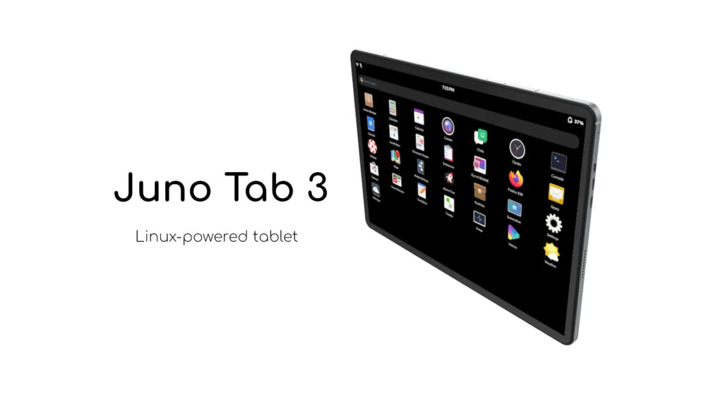 Disponibile il tablet Juno Tab 3 con Ubuntu 24.04 LTS